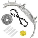 WE49X20697 Dryer Bearing Kit with WE12X83 Pulley Idler Fit for G-E Hot-point Dryers Include WE3M26 Top Bearing WE12M29 Dryer Belt WE9M30 Dryer Felt and WE1M504 & WE1M1067 Drum Slides by Fetechmate