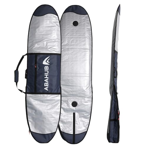 Abahub 9'0 x 24 Surfboard Travel Bag, Foam Padded, Dark Blue