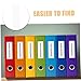 Gadpiparty 40Sets Self Adhesive Index Card Holders Sleeves for Easy Organization for Labeling Storage and Efficient File Management for Office and Library