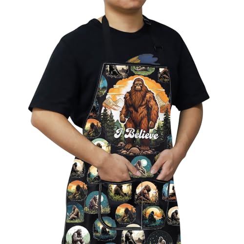 Tablier Sasquatch Tablier de Barbecue Chef Cuisinier I Believe Cryptozoology - 5