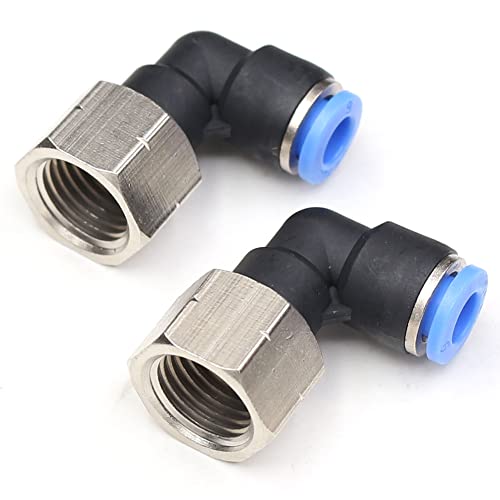 CEKER raccord pneumatique 6mm, coude 90° NPT 1/4", 2 pièces
