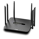 1200Mbps Wifi Router, 6 External Antennas WiFi 6 Router for Enhanced Coverage up to 2500 sq ft, Dual-Band 5GHz & 2.4GHz, MU-MIMO Supports for up to128 Devices, for Home & Business Complete Set
