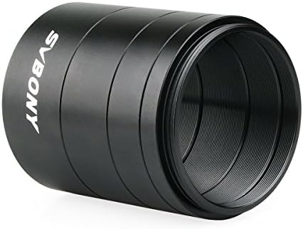 Svbony Adapter do rury przedłużającej, metalowa rura przedłużająca T2 do wydłużenia ogniskowej, akcesoria teleskopowe do astrofotografii astronomicznej (M42, 50 mm)