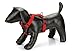 Karlie Art Sportiv Premium Y-Geschirr, Hundegeschirre, Nylon, Rot, 60-76x2,5 cm