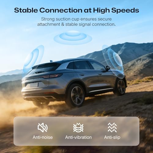 PANIED Starlink Mini Suction Cup Mount with 3 in 1 Car Charger, Secure Satellite Mounting Kit with Strong Grip with 2 Replaceable Suction Cup, for Car Window, Sunroof, RVs, Boat and Road Trip - image 4