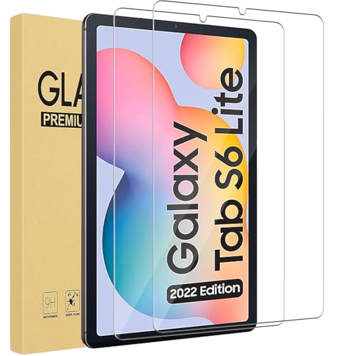 Andwing 2 Stück, Schutzfolie für Samsung Galaxy Tab S6 Lite 10.4/p610/p615 10.4 Zoll,für Panzer Schutz Glas Folie,9H Displayschutz,Kristallklar, Kratzfest & Bruchsicher