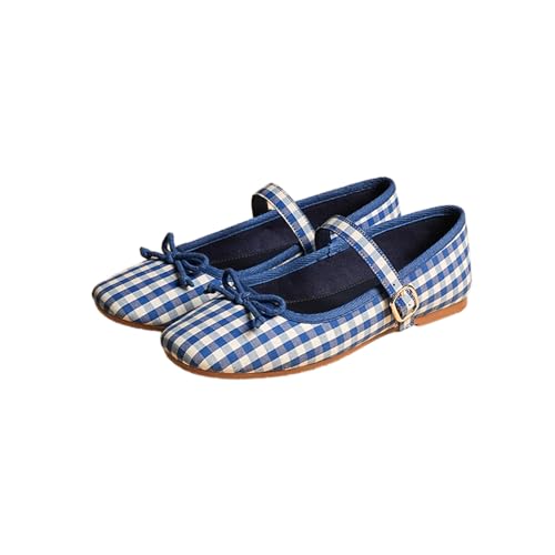 Image of Theater Dorothy Casual Ballet Flats for Women | Stylish Mary Jane Ballerina with Bow Detail | Lightweight Comfortable Footwear with Cushioned Insole