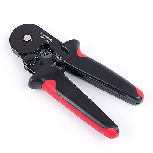 Wire Ferrule Crimp Tool,Knoweasy Hsc8 6-6A Hexagonal Ferrule Crimping Tool Used For 23-10 Awg/0.25-6 Mm² Insulated Terminal Or Non-Insulated Ferrule #TOP5