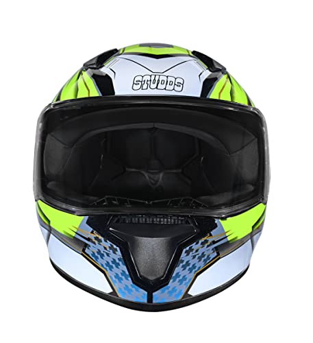 Image of Studds Thunder D8 Full Face Helmet with Clear Visor ( Black N5, L)