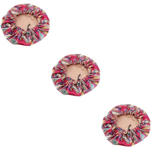 Bonnet de couchage rond en satin doux pour protéger la chevelure pendant la nuit