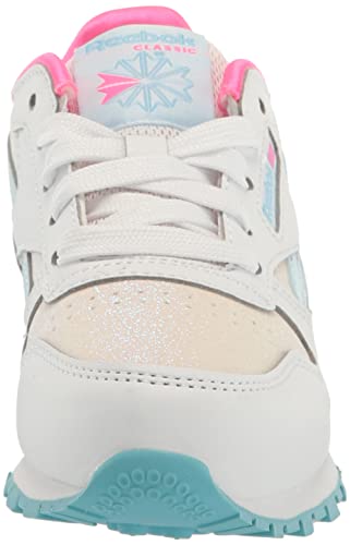 Reebok Girls Classic Leather Step N Flash Light Up Sneaker, White/Digital Blue, 1.5 Little Kid #TOP1