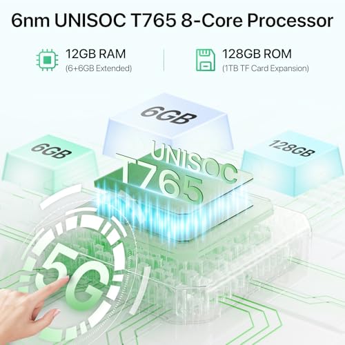 Image of UMIDIGI G9 5G Unlocked Phone, Android 14 Cell Phone, 5G Dual SIM, 12(6+6) GB +128GB /1TB TF Expand, 6.75 inch HD+ 90Hz Display, 50MP Camera, AI Face & Fingerprint Unlock, 5000mAh Android Phone Green