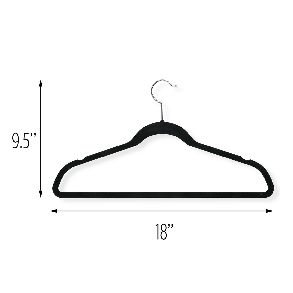 Amazon.com: Honey-Can-Do HNG-01884 Thin Non-Slip Velvet Hangers