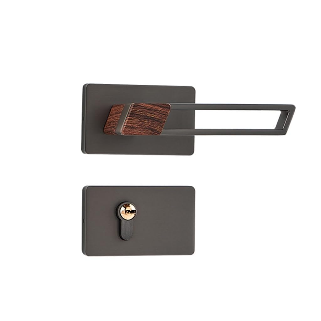 Poignée de porte intérieure muette avec serrures de porte chambre et cylindre de sécurité