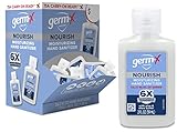 Germ-X Nourish Hand Sanitizer, 2-in-1 Moisturizing and Sanitizing Formula with Shea Butter, Vitamin E & Aloe, Non-Greasy, Mini Travel Size for On-The-Go, Fresh Scent, 2 Fl Oz (Pack of 24)