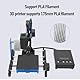3D Drucker Klein3D-Drucker für Anfänger Unterstützt das Drucken mit Einem Mausklick, 3D-Druckmaschinen mit PLA Filament 10-40mm/s Druckgröße 100x100x100mm (EU -Stecker)