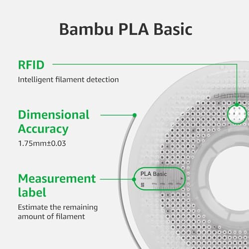 Image of Bambu Lab PLA Filament Matte 3D Printer Filament 1.75mm PLA 1kg High Tenacity - Sunflower Yellow (10402) - Spool