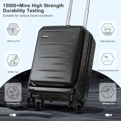 Censien SCH097 Expandable Carry On Luggage Airline Approved thumb #6