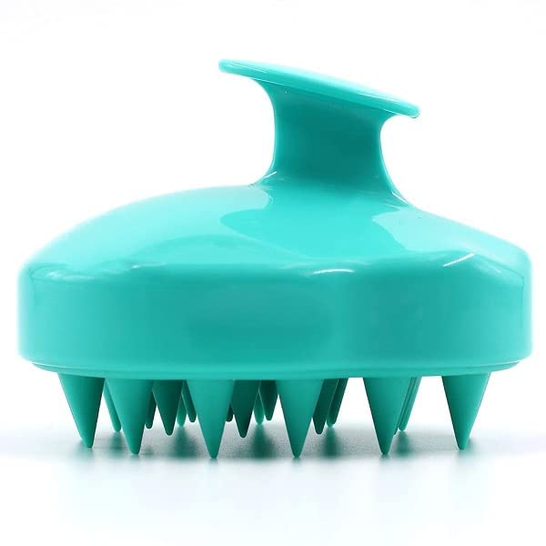 HUDACRUSH Manual Hair Shampoo Scrubber Brush, Silicone Scalp Massager