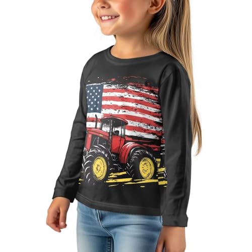Image of Uourmeti Long Sleeve Tops for Boys Graphic T Shirts Teen Girls Active Pullover Tees