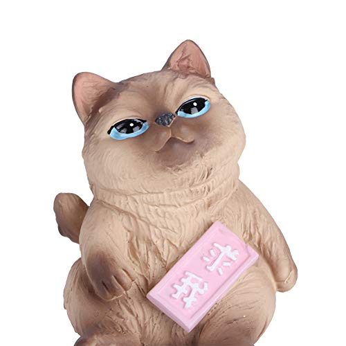 Brinquedos de personagens de gatos animais fofos, mini simulação de modelo de gato de desenho animad