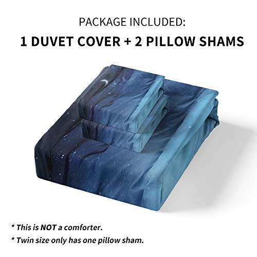 Hyprest A2 Kids Duvet Cover Twin,2 Pcs Space Galaxy Twin Bedding Sets thumb #5