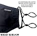 ECO-GEAR Anti Pollution Face Mask Particulate Respirator| Mask for Dust, Exhaust Gas, Smoke, Smog, Pollen and Fumes | Unisex Military Grade Washable Mouth Mask