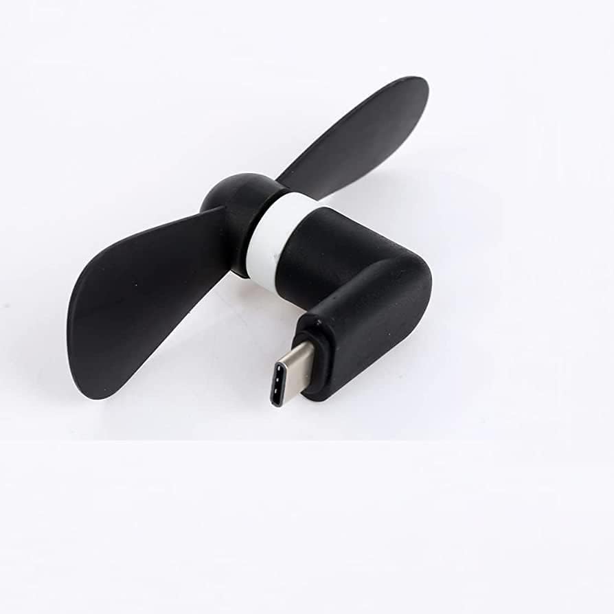 Image of APNI-DUKAN Mini Portable Type-C USB Fan for Smartphone With 2 Leaf Blades (Multicolor)