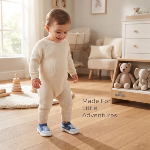 Image of Infant Shoes for Baby Boys & Girls | Musical Sound Walking Shoes | First Walker Shoes for Toddlers | Lightweight Breathable Knit Sneakers | Soft Sole Comfortable Slip On Shoes for Newborns, Babies & Kids