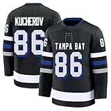 Nikita Kucherov Jersey Mens/Women/Youth Stitched for Sports Fan Black No Brand/Logos