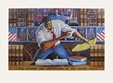 'The Advocate' signed print by Ernie Barnes 17 x 28 in.