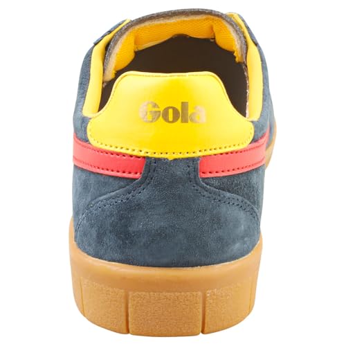 Image of Gola Men's Hurricane Suede Navy /Red /Sun /Gum 11 M