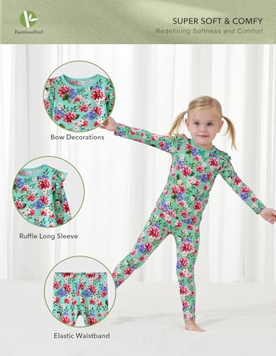 Toddler Girl Pajama Set Infant Girls Long Sleeve Tops Leggings Clothes Sets 2 Piece Outfits 6M-6Y2