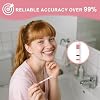Pregnancy Test Strips with Urine Cups, hCG Detection Home Pregnancy Tests, Sensitive & Over 99% Accurate, 10 Count Individually Wrapped, Rapid hCG Test Strips, 5mm Wider 25mIU/mL