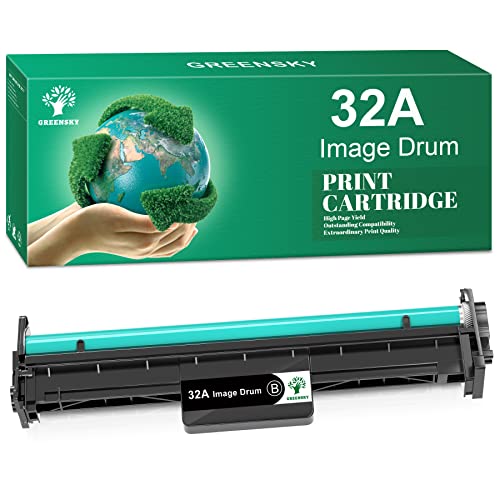 Greensky Compatible Image Drum Unit Replacement For Hp 32A Cf232A Drum For Pro M118Dw M148Dw M148Fdw M203Dw M227Fdw M227Fdn Printer (Black, 1 Pack) #TOP23