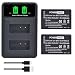 PowerTrust 2Pcs EN-EL20 EN EL20a Battery and Build-in USB Charger for Nikon Coolpix P1000, P950, 1 J1, 1 J2, 1 J3, 1 AW1, 1 V3, Coolpix A Camera