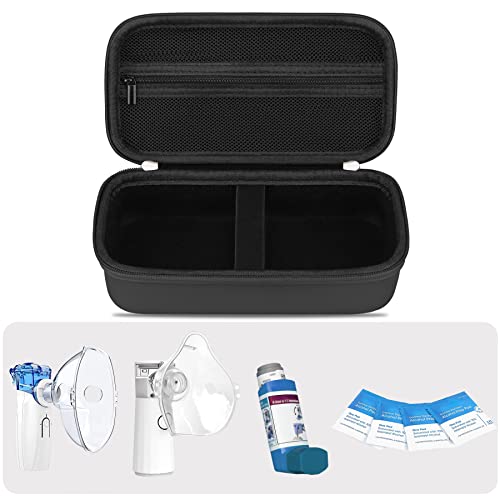 Elonbo Carrying Case For Portable Handheld Inhaler Nebulizer Machine For Adults And Kids, Asthma Inhaler Travel Case, Handheld Mesh Atomizer Machine Holder, Inhaler Spacer Bag, Black. Case Only #TOP1