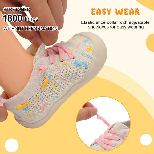 Image of JIASUQI Baby Shoes for Toddler Boys Girls Sneakers Slip on Walking Shoes for Babies
