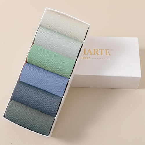 Image of MAGIARTE Womens Mini Crew Ankle Socks Athletic Casual Cotton Socks for Women