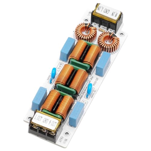 Yurhuit Filtro 10A Soppressore di Interferenze Elettromagnetiche Un 4 Stadi Purificatore Amplificatore Audio EMC di Potenza Comune Guscio