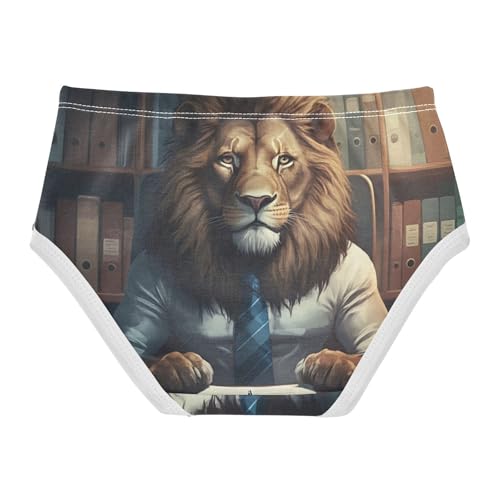 Designer Toddler Underwear Custom 2t Cotton Little Girl Panties Lion Painting Funny Cute Kids Briefs Undies2