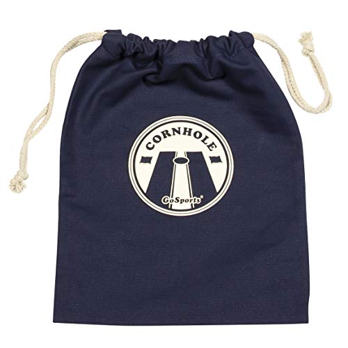 GoSports Cornhole Bean Bag Tote Carry Case - Fits 8 Bean Bags - Gray Navy or Natural