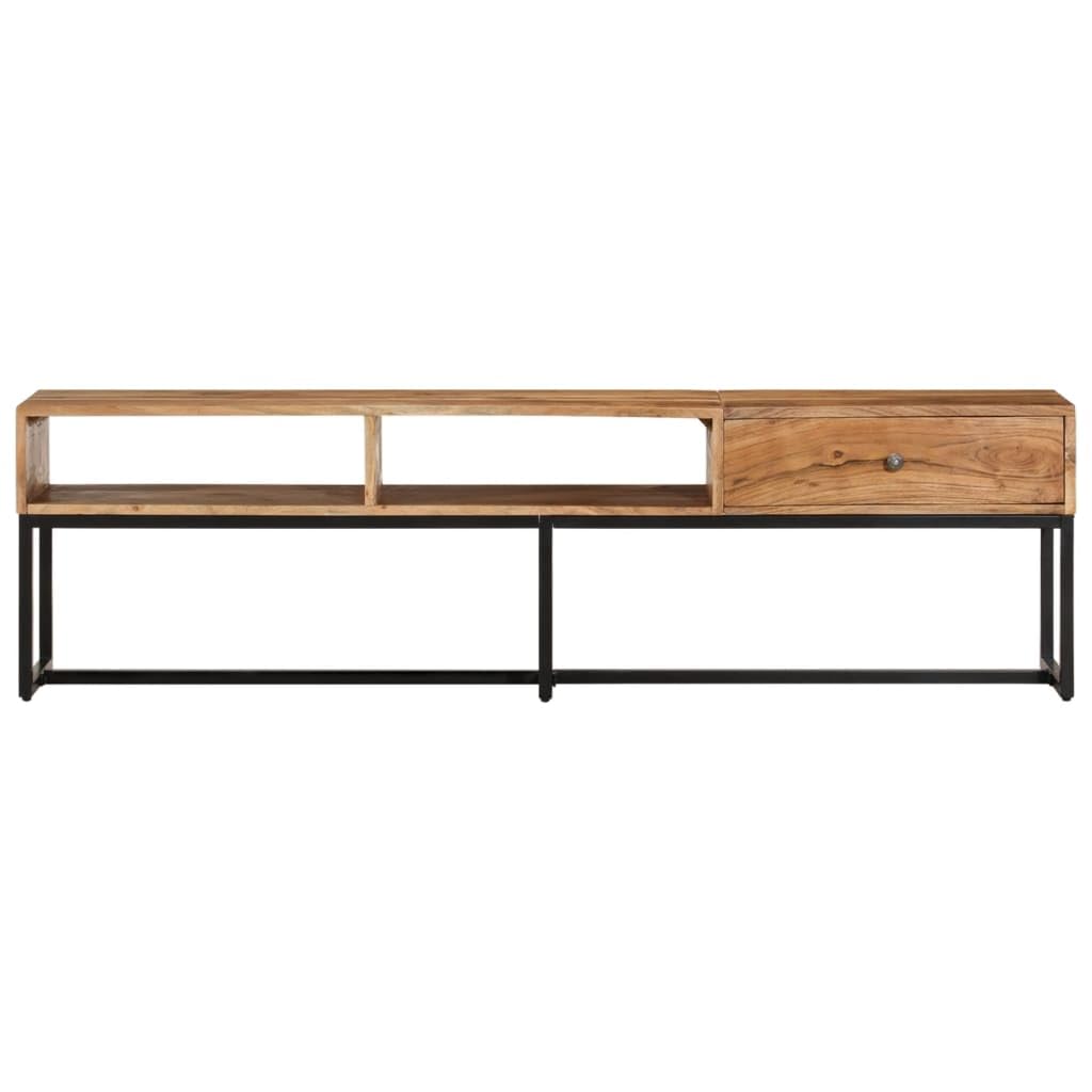 Szafka pod telewizor z litego drewna akacjowego, 160 x 30 x 45 cm