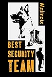 best security team I Malinois: Notizbuch für Schutzdienst Hundesport - 120 Seiten gepunktet | ca. DINA5 | Geschenk für Sicherheitsleute mit Hund im Team