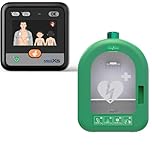 Metrax myPAD Défibrillateur de premiers secours avec graphique LED et boîte murale intérieure pour les profanes et les professionnels avec distribution manuelle des chocs, Made in Germany