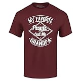 Photo Gallery shop4ever maglietta con scritta "my favorite people call me grandpa", marrone, xl Photo Gallery shop4ever maglietta con scritta "my favorite people call me grandpa", marrone, xl