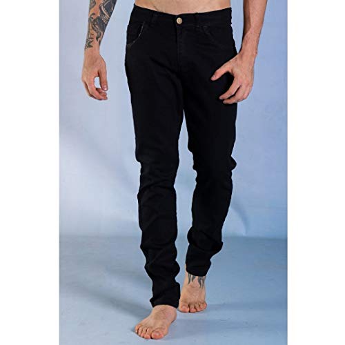 Kit 2 Calças Jeans Masculina Sandro Clothing Marrom e Preta (40)