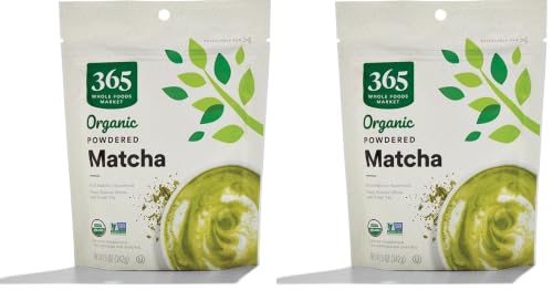 365 by Whole Foods Market, Organic Powdered Matcha, Finely Ground Whole Leaf Green Tea, 5 Ounce (Pack of 2)