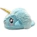 Pelande Unicorn Soft Plush Slippers Slip Horn Hausschuhe für Erwachsene, Blau, 36/41 EU