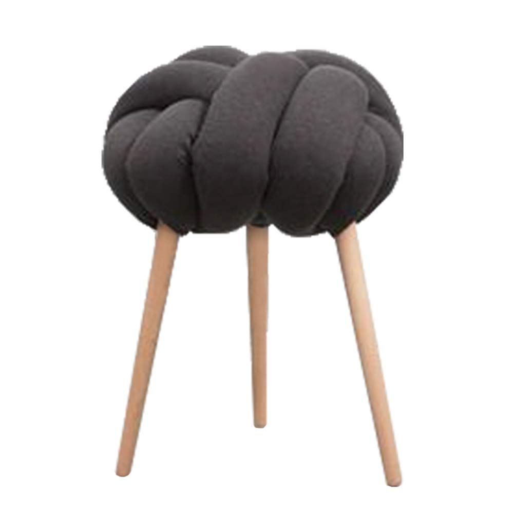 Tabourets à chaussures en tissu gris pour aménager une entrée cocooning